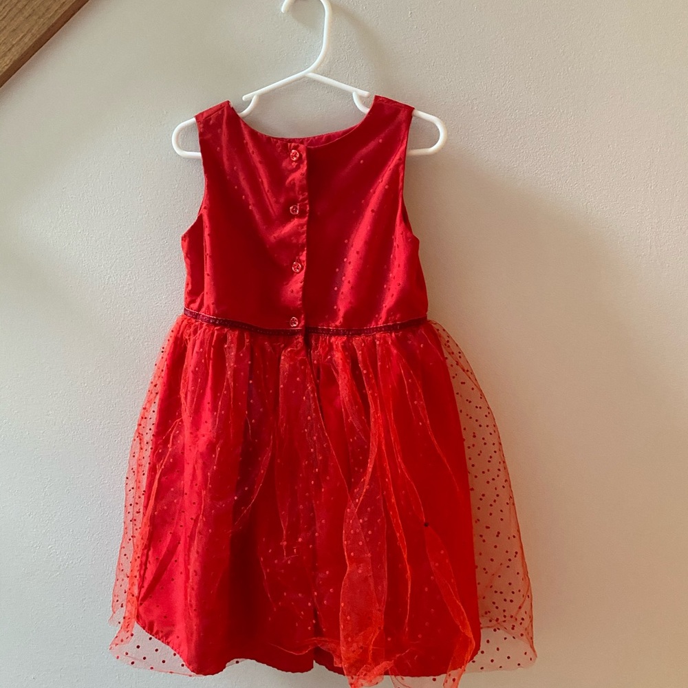 Girls 5t red dress, cat and jack, good condition